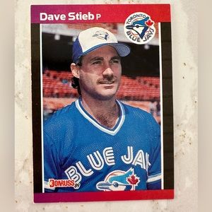 donruss 89 dave stieb blue jays baseball card